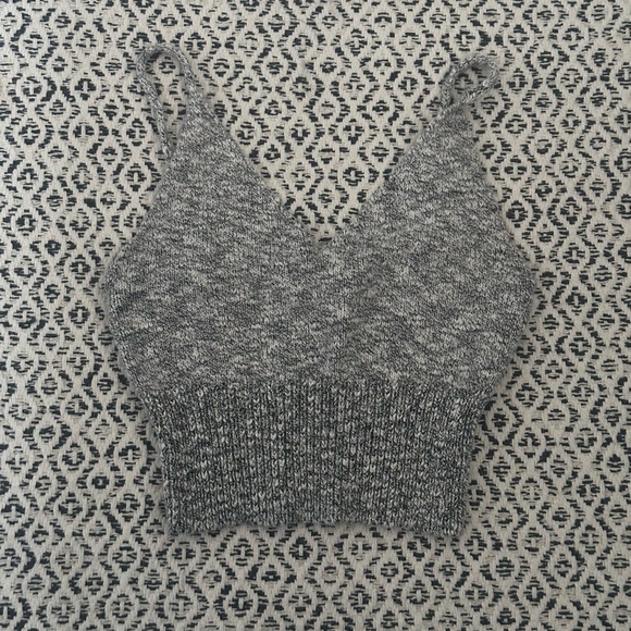 Knit grey crop top - Picture 1 of 2